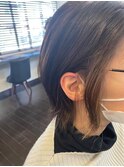 大人可愛いショートウルフイヤリングカラー×レイヤーミディアム