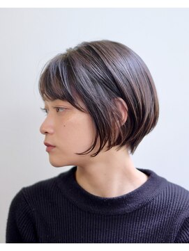 ルプラ ブリリアント(le-pla brilliant) 前下がりショート/ボブ/シースルー/アッシュ/豊橋/田原/豊川