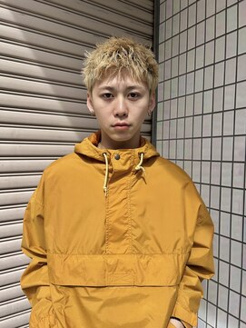 ヒュージ 表参道(huge) イメチェンブロンドスパイキーショート/刈り上げなし/ニュアンス