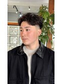 メンズショートスパイラルパーマフェード【大名/パーマ/メンズ】