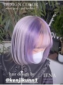 デザインカラーケアブリーチダブルカラーパープルラベンダー
