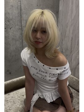 ロンドルピナス 小倉(Lond Lupinus) 黒髪カタログ/オリーブグレー/ココアベージュ/小顔に見せるヘア