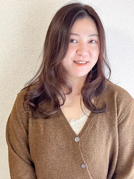 大人レイヤー×ナチュラルブラウン