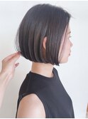 【morio原宿】ワンレンボブ グレージュ 大人ボブ
