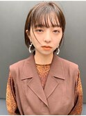 人気の顎ラインボブ
