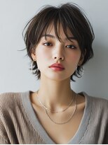 ロッソ 大橋店(Rosso) 暗髪の柔らかショートウルフ【大橋】