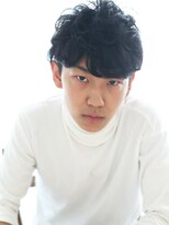 ミヤコウシティ美容室&nbsp;ルードな男性感を追求したパーマスタイル。