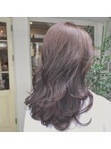 “カシスミルクティージュmixレイヤー 重軽ウェーブ”中西英美子