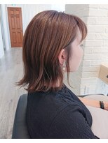 アーロン(aaron)&nbsp;お客様スタイル☆伸ばしかけミディアム