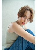 Aimeeセンターパートショート×シアーベージュ