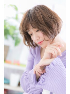 ヘアアンドビューティー ミック(Hair & Beauty miq) Aラインシルエット♪くせ毛風エアリーボブa