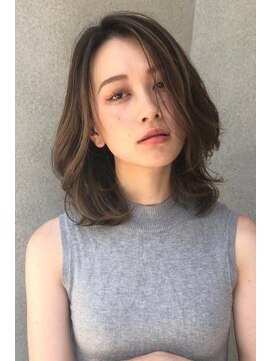 ネックス 表参道本店(nex) 【nex表参道】大人モードなハイライト　ラベージュ