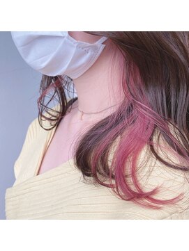 ヘアスタジオ アルス 御池店(hair Studio A.R.S) #インナーカラー ピンク
