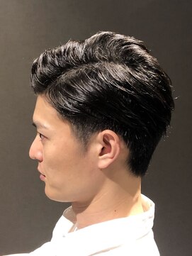 ビーダンディー(Bee dandy) ビジネスフォーマル ツーブロックショート 七三オールバック