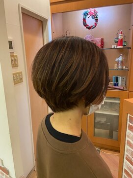 ヘアメイク エアー(hair make AIR) 愛されボブ&グレイカラーでも明るいイメージに♪