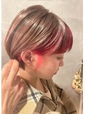 推し!チェリーレッドのフェイスフレーミング