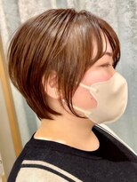 ロンドシエル 横浜(Lond ciel)&nbsp;ショート白髪ぼかし×ヘルシースタイル【横浜】