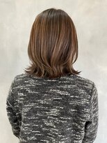 ルッソリベラ 池袋(Lusso libera)&nbsp;ニュアンスカラー　外ハネミディアム◎30代40代50代