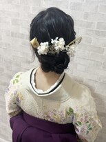 袴着付け♪アップスタイル