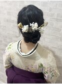 袴着付け♪アップスタイル