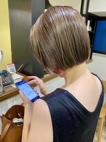 トイロ(toiro)&nbsp;【木更津 toiro 高司 真】ボブ クリームベージュ ハイライト