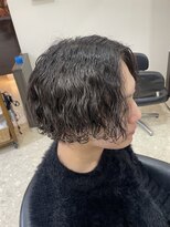 ブランシェ 西松山店&nbsp;メンズボブ×波巻きパーマ