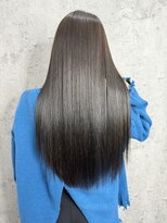 ルーツアイリー 心斎橋(ROOTS IRIE)&nbsp;髪質改善　水素トリートメント　黒髪ロング　艶感ストレート