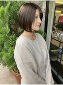 大人女子前下がりbob