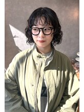 ブーケ(bouquet) 大人ボブくせ毛風パーマ 無造作パーマ大人かわいい小顔20代30代
