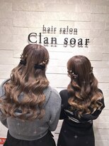 ヘア サロン クラン ソア 心斎橋店(hair salon clan soar)&nbsp;ねじりハーフツイン【クランソア】ヘアメ/ヘアセット/心斎橋