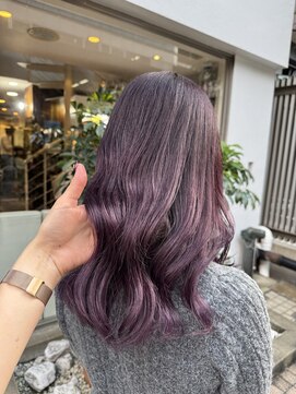 ヘアーアンドメイク シーク 八王子(HAIR&MAKE SeeK) ラベンダーカラー×aujuaトリートメント