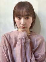 コクーン 銀座(Cocoon) ミニーボブ#ミニウルフ#デジタルパーマ#チェリーブラウン