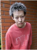 スパイキーショート　メンズハイトーン　シルバーカラー