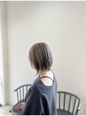 くすみベージュ/くびれヘア/ミニウルフ