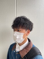 ヘアサロン ガリカ 表参道(hair salon Gallica)&nbsp;モテ髪メンズマッシュ×黒髮束感スパイラルパーマ