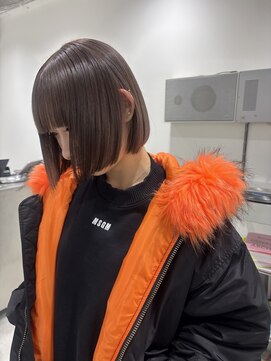 イル 天神大名店(ill) ショコラブラウン/ミニボブ