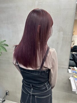 アンバー(UMBER) 京都西院/ピンクカラー ブリーチ 髪質改善 ダブルカラー