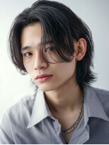 アース 天満橋店(HAIR & MAKE EARTH)&nbsp;緩フェザーパーマ×ウルフカット◎無造作で外国人風に冬カラー