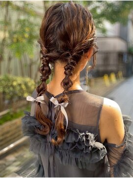 デコラ DECOR リボンツイン編みおろし