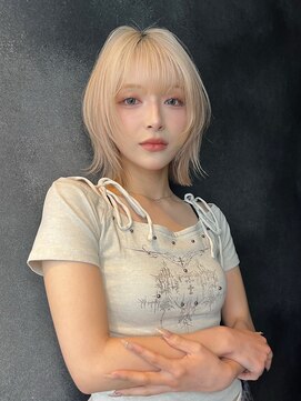 リミットバイアフィナー 大宮店(limit by Afinar) レイヤーボブ×抜きっぱなしブロンド