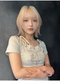 レイヤーボブ×抜きっぱなしブロンド
