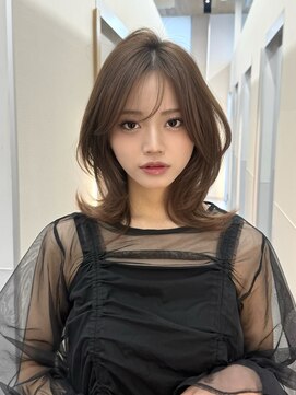 クラン バイ ヘッドライト たまプラーザ店(clan by HEADLIGHT) ミディアムレイヤー外ハネ