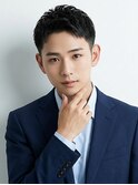メンズショートスーツに合う髪型床屋メンズ新潟バーバー短髪男性