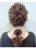 【aRietta】20代30代40代 結婚式ヘアアレンジ×パールバレッタ
