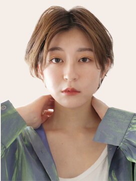 ロビー 表参道(ROBBY) 毛先パーマの大人ショート／アッシュベージュ