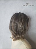 グラデーションハイライトベージュ★ウルフ★