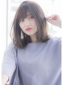 寺尾拓巳　大人かわいいオリーブアッシュくびれヘアミディアム