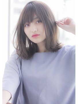 ラフ フロム ガーデン(Laf from GARDEN) 寺尾拓巳　大人かわいいオリーブアッシュくびれヘアミディアム