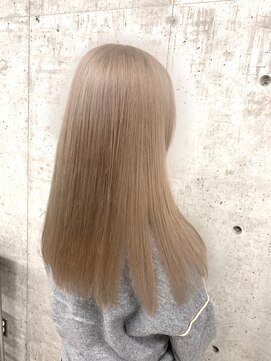 ローウェ 三軒茶屋(Louwe) 【Fagus】ホワイトベージュ×OLAPLEXケアカラー【三軒茶屋】