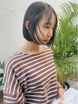 ウォーター 表参道(WATER) ミニボブ　カラー　前髪　ショートカット/表参道.南青山